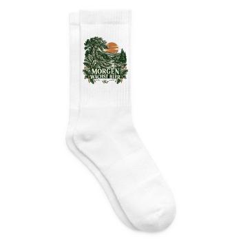 Morgen wächst hier – Waldlandschaft - Tennissocken - Weiß - Rechts
