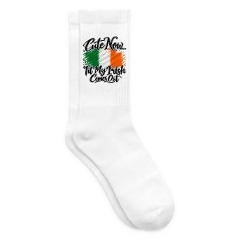 Cute now - Til my irish comes out - Ireland Irland - Tennissocken - Weiß - Rechts