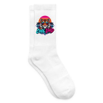 Tiger Retro Sonnenbrillen Dad - Tennissocken - Weiß - Rechts