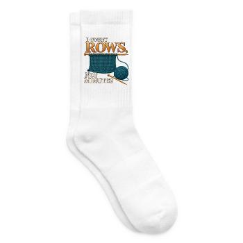 Ich zähle Reihen, nicht Minuten - Tennissocken - Weiß - Rechts