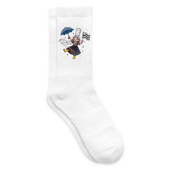 Bigouden Breton Bretagne - Tennissocken - Weiß - Rechts