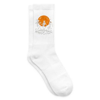 Tanzende Skelette im Mondschein - Tennissocken - Weiß - Rechts