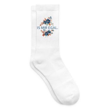 Blumenakzent Is Mir Egal - Tennissocken - Weiß - Rechts