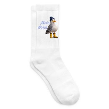 Moin Moin Möwe - Tennissocken - Weiß - Rechts