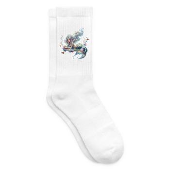 Ozeanische Kuchen-Meerjungfrau - Tennissocken - Weiß - Rechts