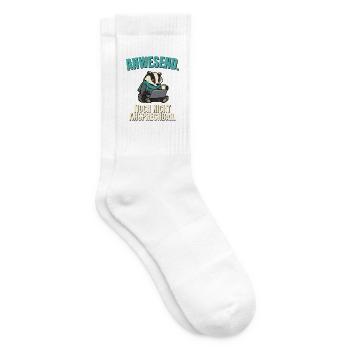 Büro-Dachs nicht ansprechbar - Tennissocken - Weiß - Rechts