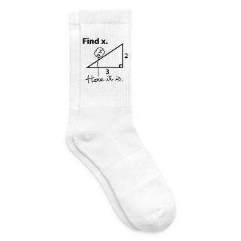 Find X. - Tennis socks - white - Right