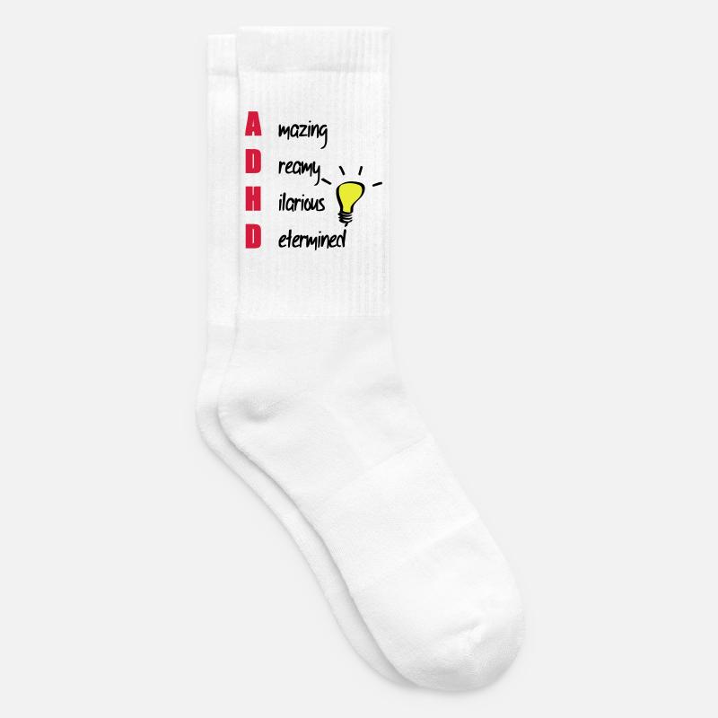 ADHD - Tennis socks - white
