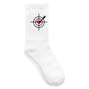 2541614 15588441 Herz - Tennissocken - Weiß - Rechts