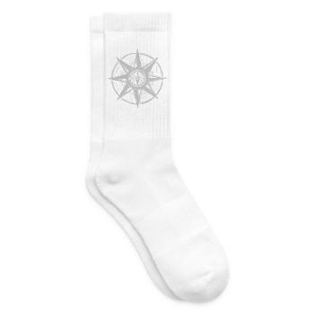 Conception de la boussole North Star - Chaussettes de tennis - blanc - Droite