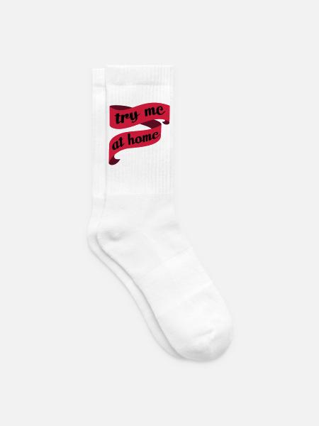 Single, engagement and wedding - try me at home 3c - Tennis socks - white