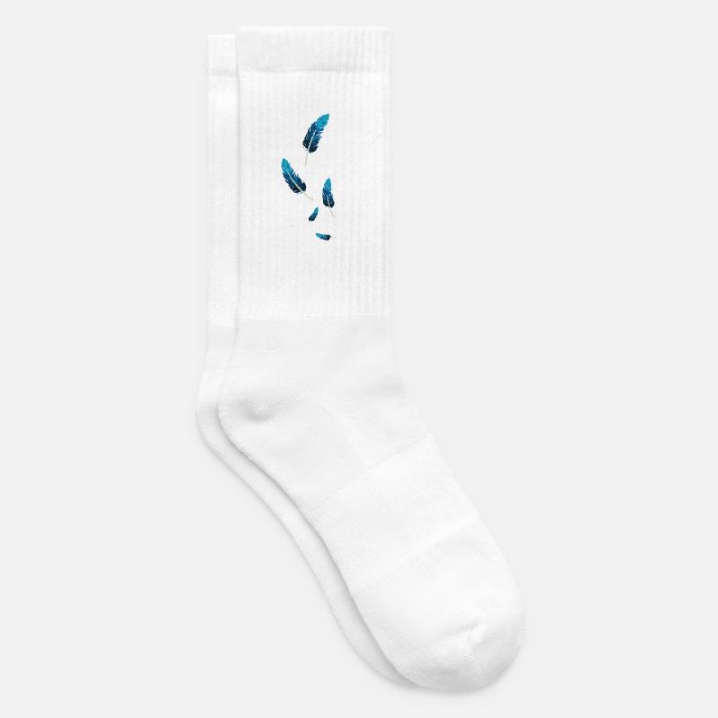 Federn - Tennissocken - Weiß