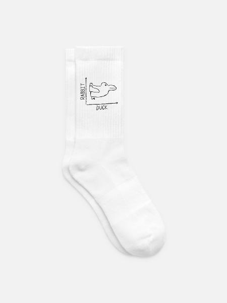 Rabbit Duck - Tennissocken - Weiß