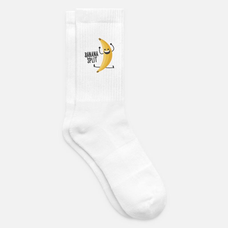 Banana Split - Tennis socks - white