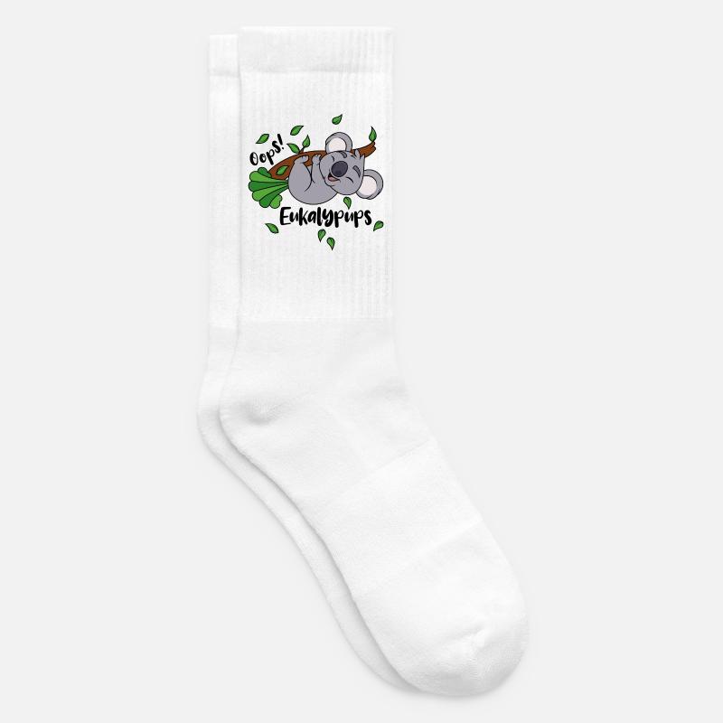 Koala Eukalyptus Oops Eukalypups Pups Tier Ast - Tennissocken - Weiß