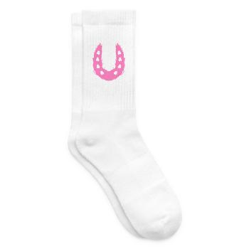 Hufeisen Symbol Pferd Mädchen Tochter - Tennissocken - Weiß - Rechts