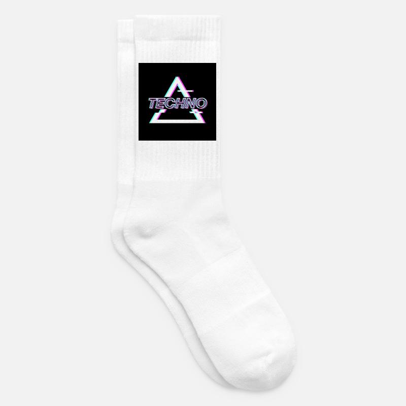 Techno - Tennissocken - Weiß