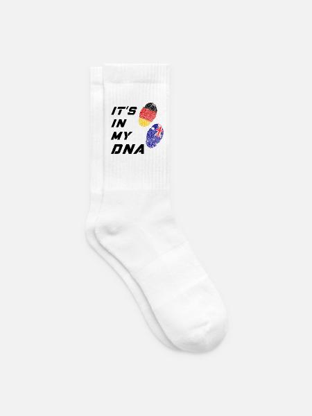 In meiner DNA Deutschland und Australia / Geschenk - Tennissocken - Weiß