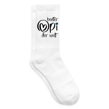 Geschenke für Opi - Tennissocken - Weiß - Rechts