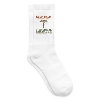 Lustiges Biomedizintechnik-Zitat für Biomedizin - Tennissocken - Weiß - Rechts