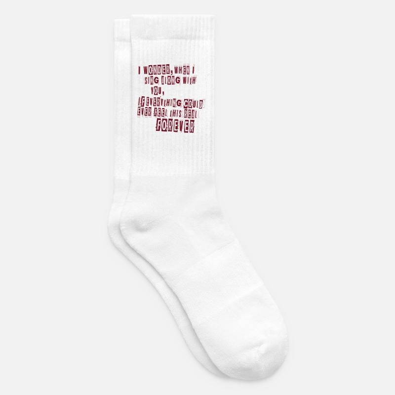 Everlong Lyrics - Tennissocken - Weiß