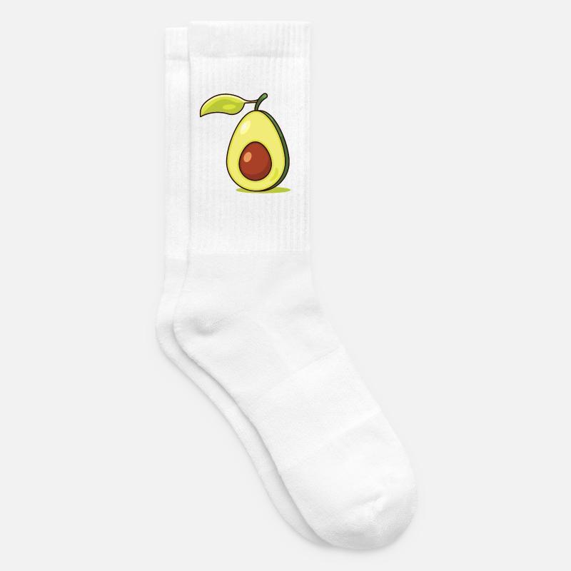 Avocado - Tennissocken - Weiß