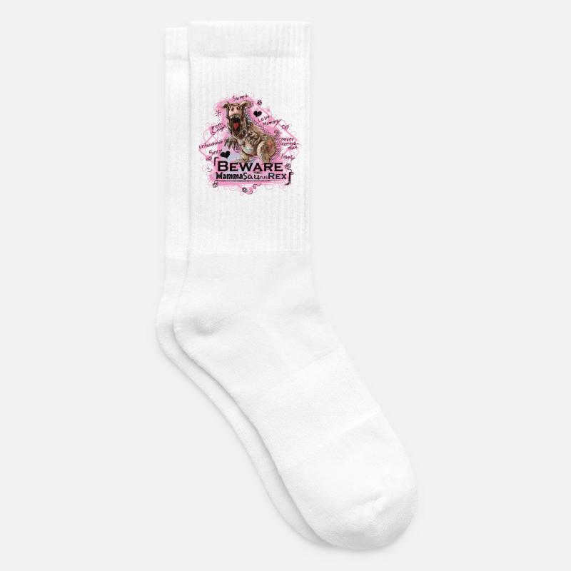 Mamasaurusrex - Chaussettes de tennis - blanc