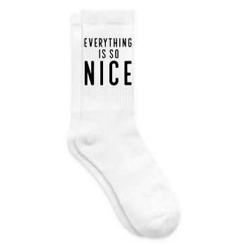 Lustige Sprüche - Tennissocken - Weiß - Rechts