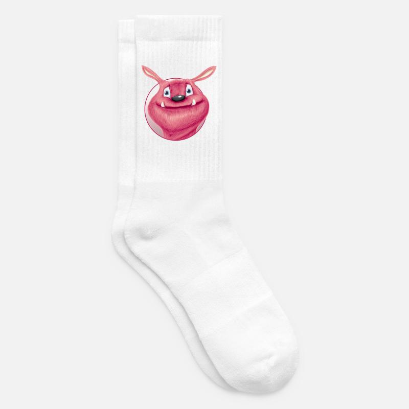 rotes monster - Tennissocken - Weiß