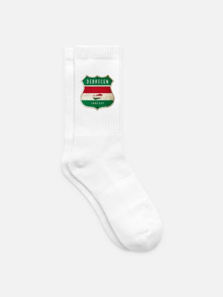 Debrecen Ungarn Wappen Flaggen Design - Tennissocken - Weiß