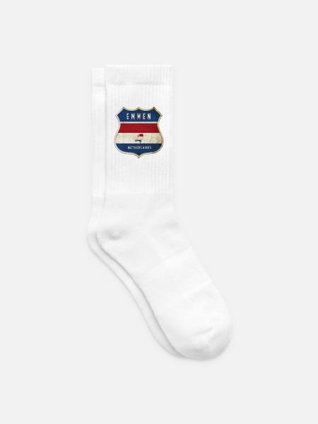Emmen Niederlande Wappen Design - Tennissocken - Weiß