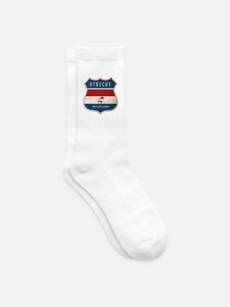 Utrecht Niederlande Wappen Design - Tennissocken - Weiß