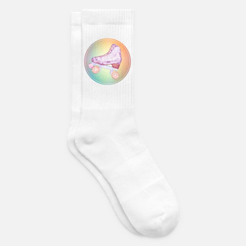 Disco Rollschuhlaufen - Tennissocken - Weiß