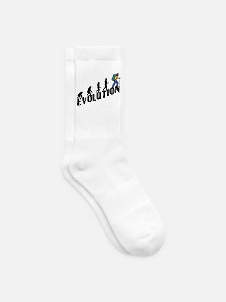 Wandern Evolution Wanderer Wanderung Klettern - Tennissocken - Weiß