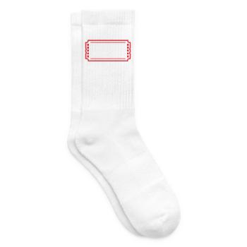 Film Schauen Theater Movies Statement Filmabend - Tennissocken - Weiß - Rechts