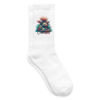 Passion for coral gift - Tennis socks - white - Right