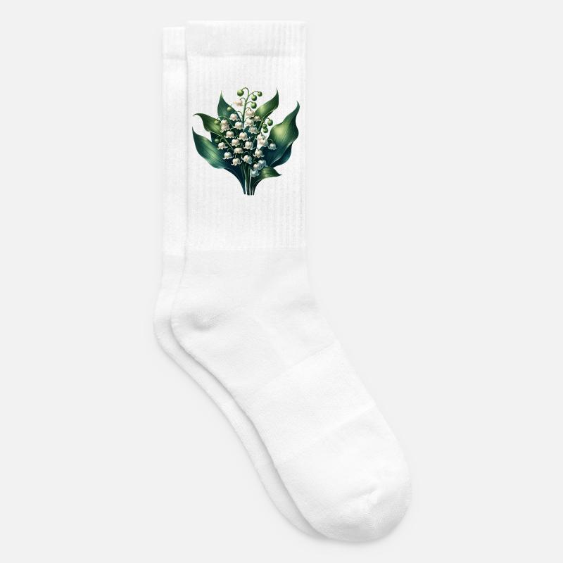 Maiglöckchen - Tennissocken - Weiß