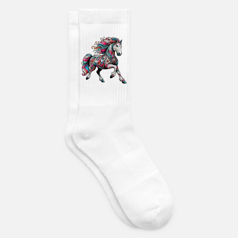 Cheval - Chaussettes de tennis - blanc