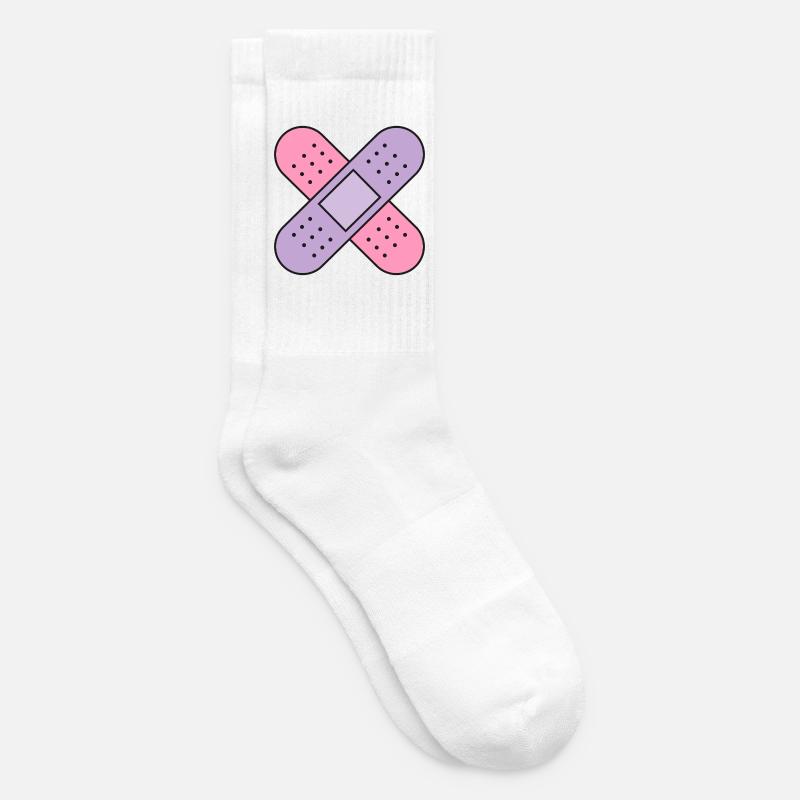 Gips Kreuz Farbe - Tennissocken - Weiß