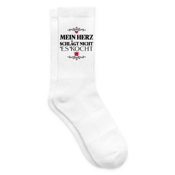 Lustige Sprüche für Köche - Tennissocken - Weiß - Rechts