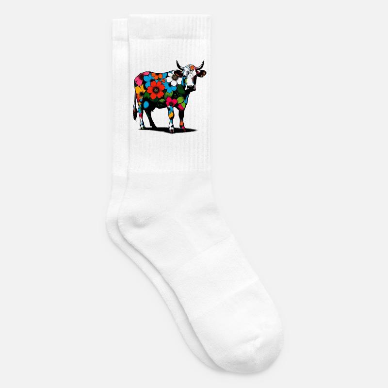 Kuh - Tennissocken - Weiß