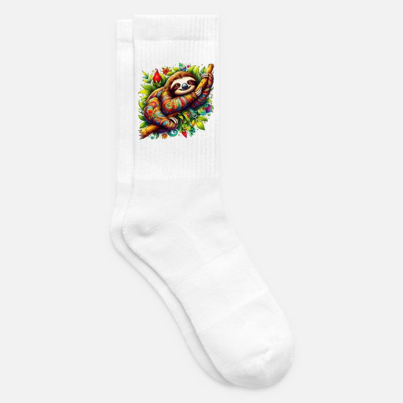Faultier - Tennissocken - Weiß