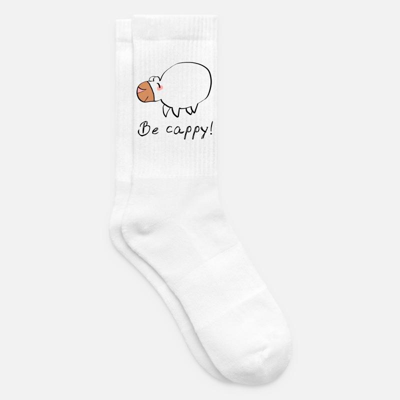 Ne vous inquiétez pas, soyez cappy - Chaussettes de tennis - blanc