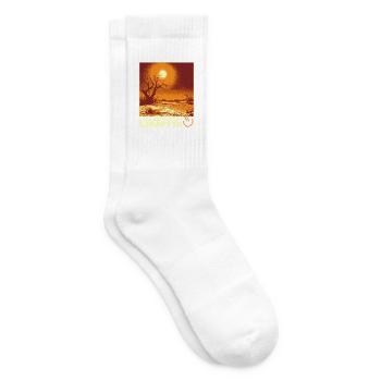 Vivre sans limites – Scène surréaliste dans le désert - Chaussettes de tennis - blanc - Droite