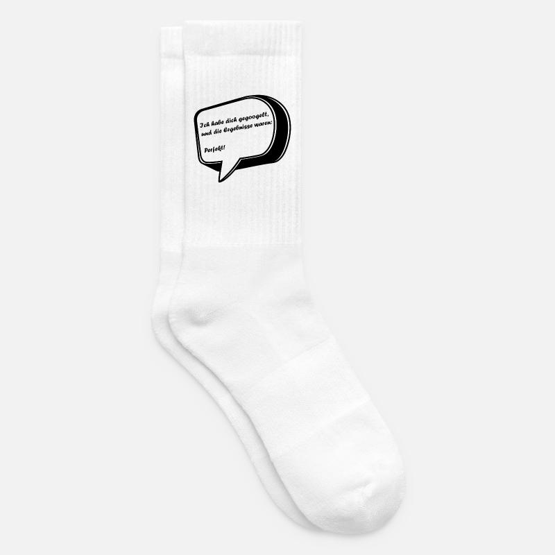 Valentinstag Spruch in einer Sprechblase - Tennissocken - Weiß