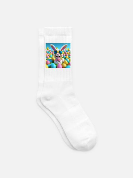 Ostern, Frohe Ostern, Ostern - Tennissocken - Weiß
