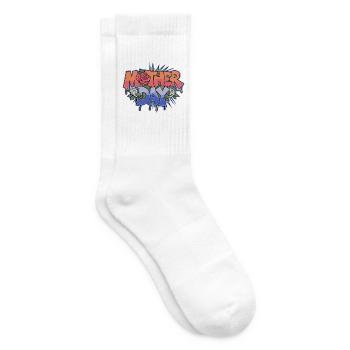 Graffiti Mother Day - Tennis socks - white - Right