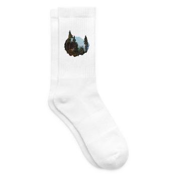 Der majestätische Hirsch – König des Wildwaldes - Tennissocken - Weiß - Rechts
