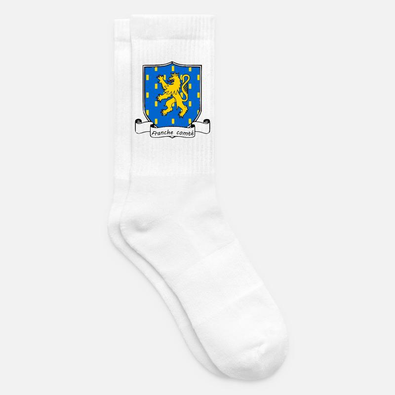 Franche-Comté - Chaussettes de tennis - blanc