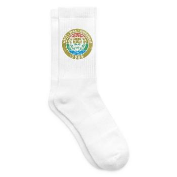 40. Geburtstag Wild, free & untamed since 10/1985 - Tennissocken - Weiß - Rechts
